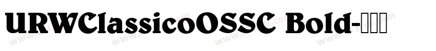 URWClassicoOSSC Bold字体转换